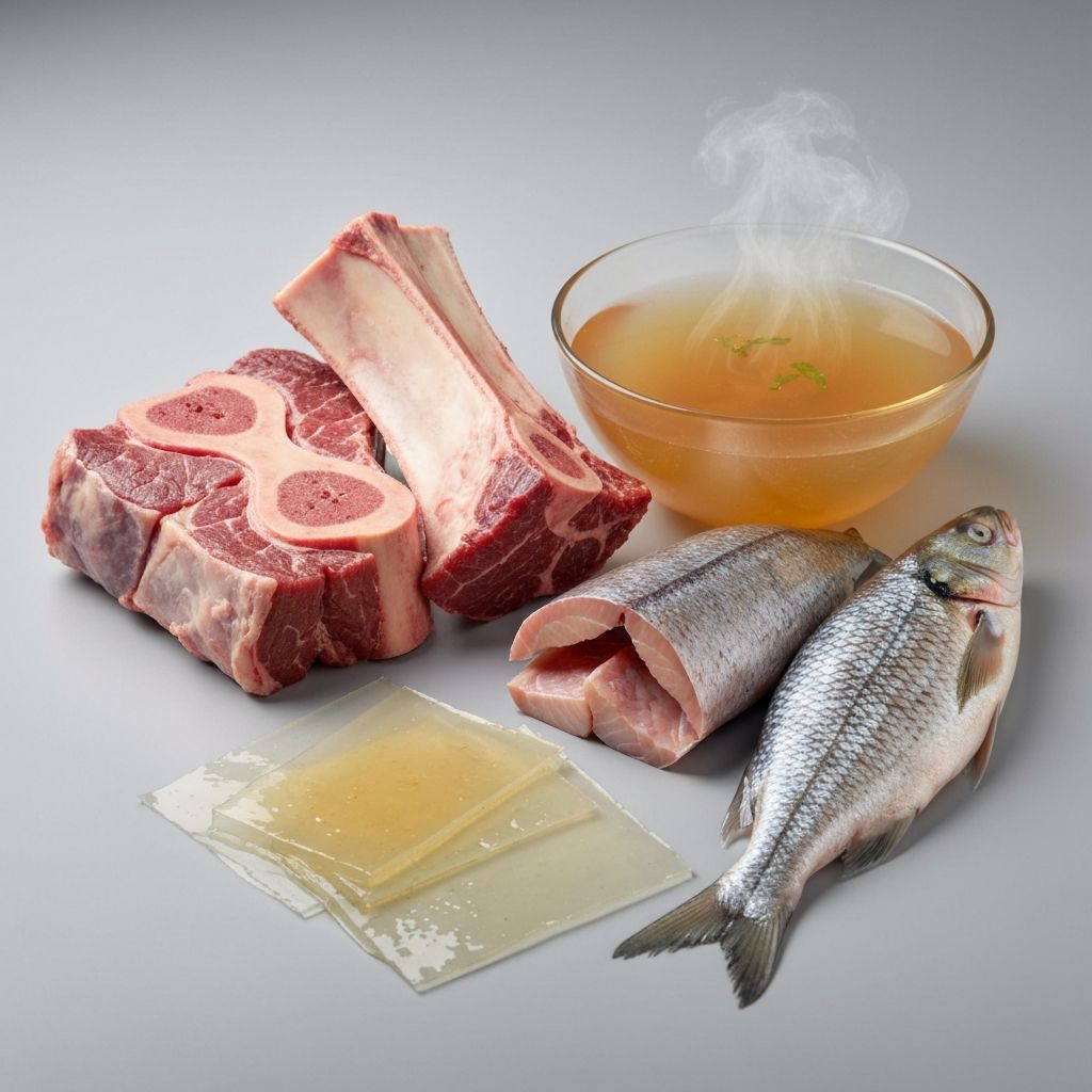 Kollagenreiche Lebensmittel - Knochenbrühe und Gelatine