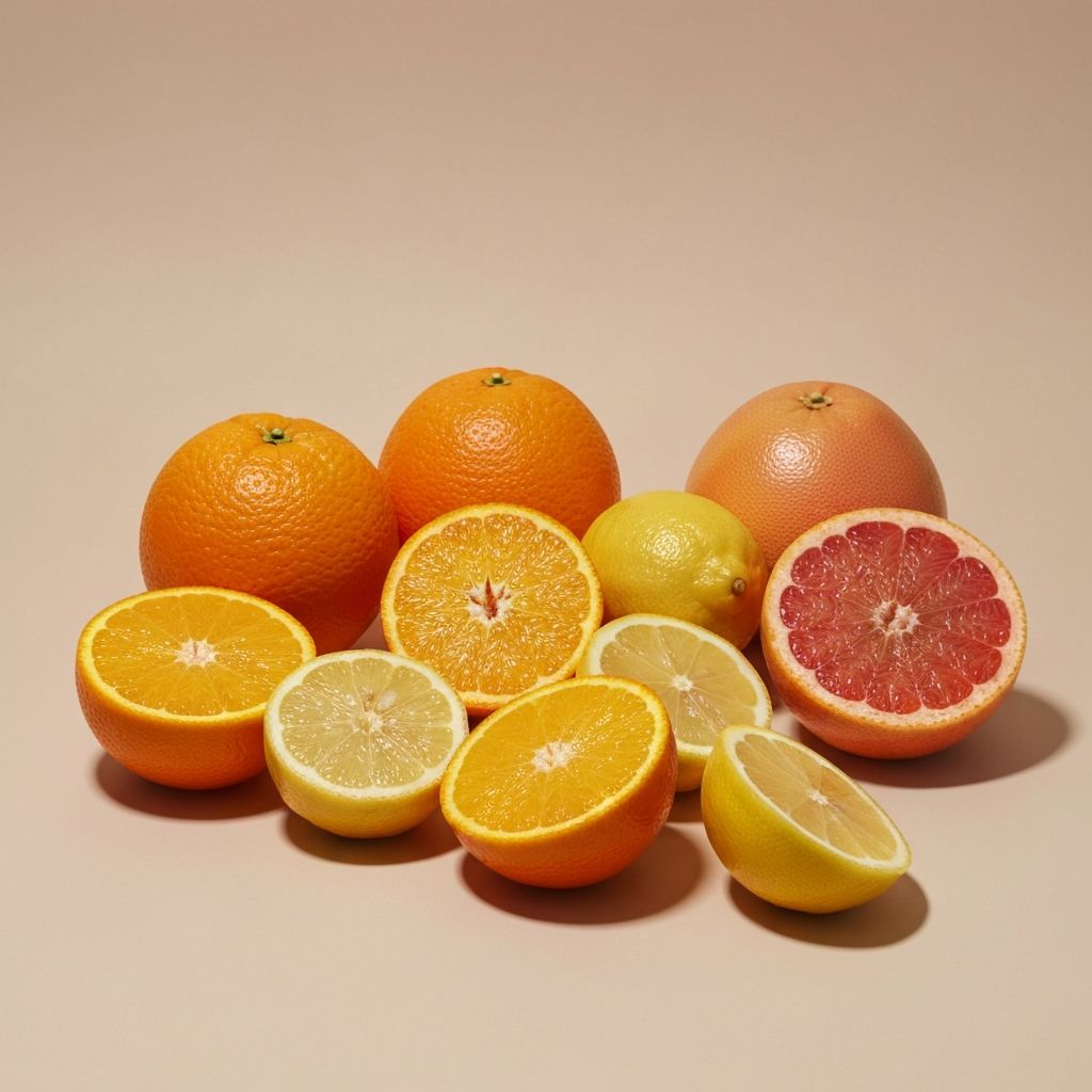 Zitrusfrüchte mit Vitamin C